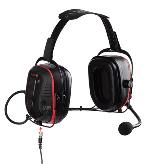 SM1R-IS: Radio-Powered
Two-Way Radio Headset